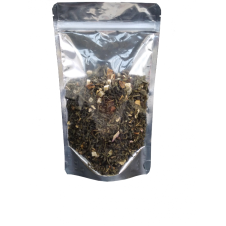 Doypack® duo aluminium transparent avec zip