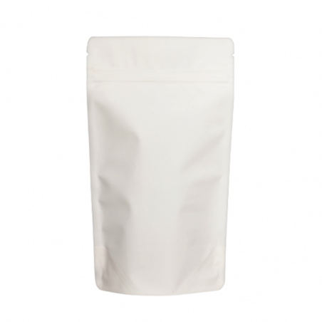 Doypack® monomatériau PE Blanc Zip