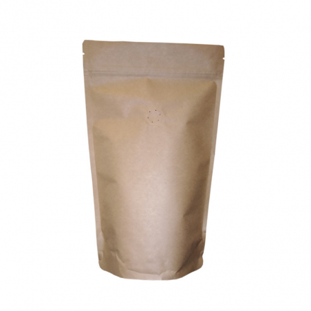 Doypack® Kraft Alu avec zip et valve