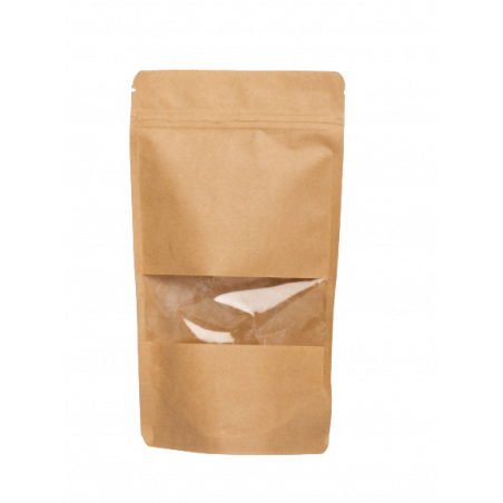 Doypack® Recyclable Kraft fenêtre zip
