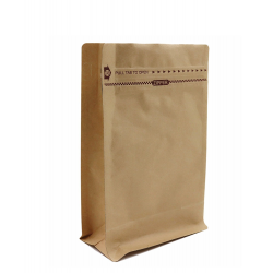 Box Pouch kraft brun avec ZIP