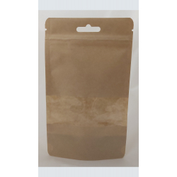 Doypack® Kraft fenêtre zip...