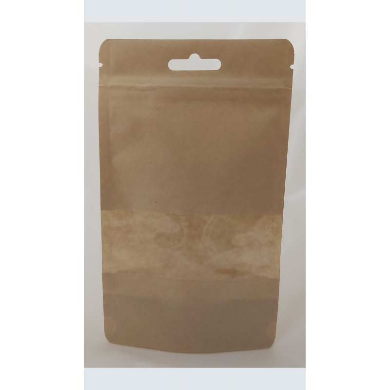 Doypack® Kraft fenêtre zip...